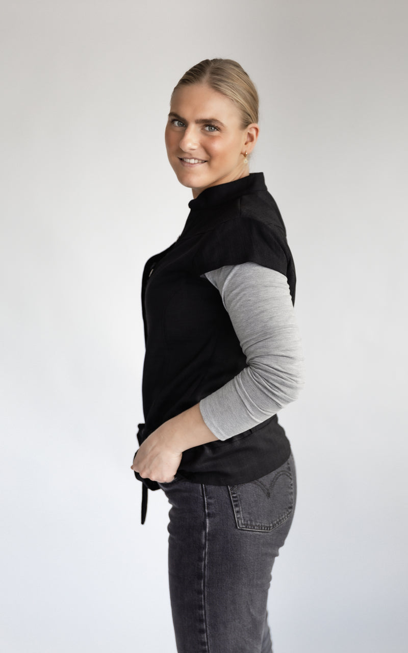 Blouse met kapmouw Papaver